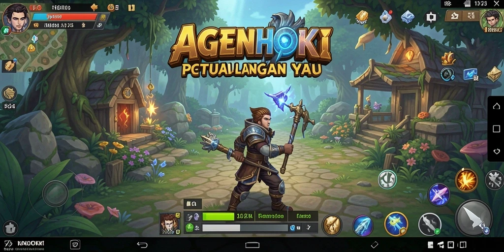 Tampilan gameplay AGENHOKI yang penuh aksi seru dan karakter menarik.