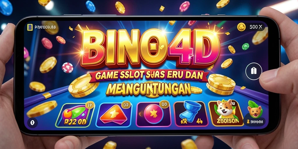 Gameplay BINGO4D menampilkan gulungan slot yang menarik dan penuh warna.