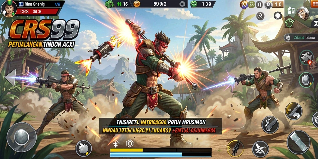 Tangkapan layar CRS99 menampilkan aksi mendebarkan dalam gameplay yang intens.