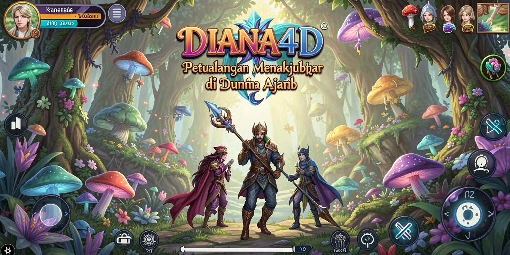 Gameplay menarik di dunia petualangan DIANA4D dengan karakter unik.