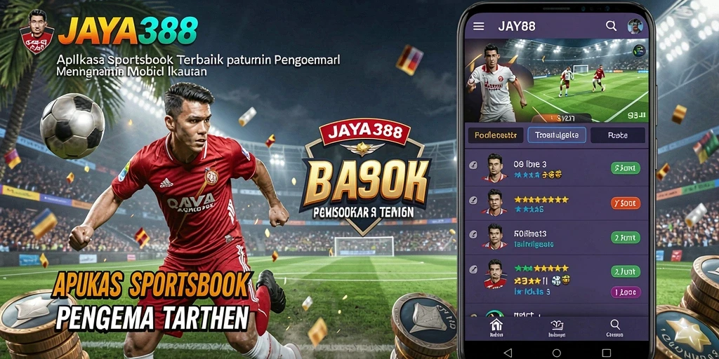 Tampilan utama JAYA388 menampilkan berbagai pilihan taruhan olahraga.