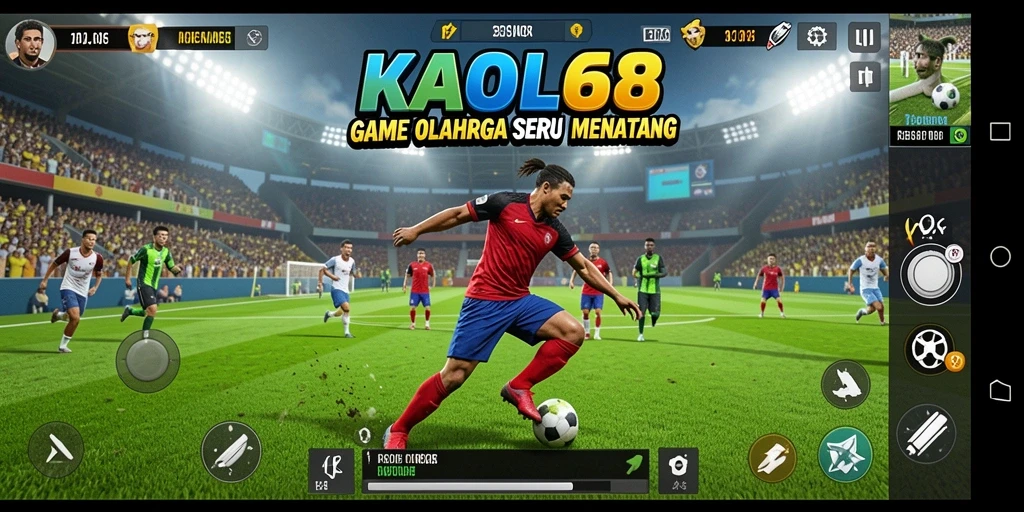 Gameplay KAOL68 menampilkan aksi olahraga yang menegangkan dan realistis.