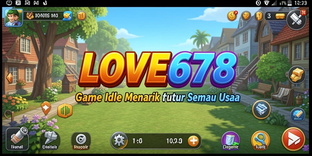 Screenshot utama LOVE678 menampilkan gameplay Idle yang menarik dan interaktif.