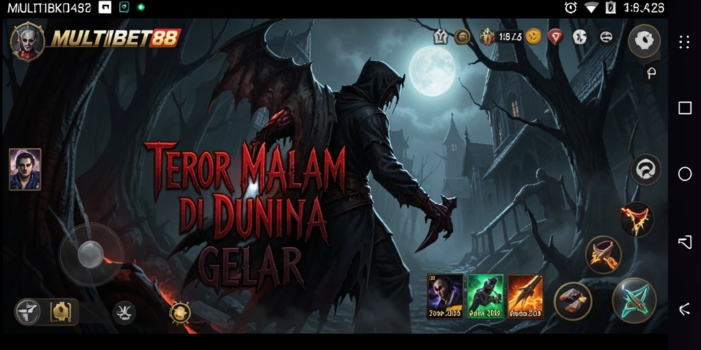 Tampilan gameplay menakutkan dari MULTIBET88 yang menggambarkan suasana Horror.