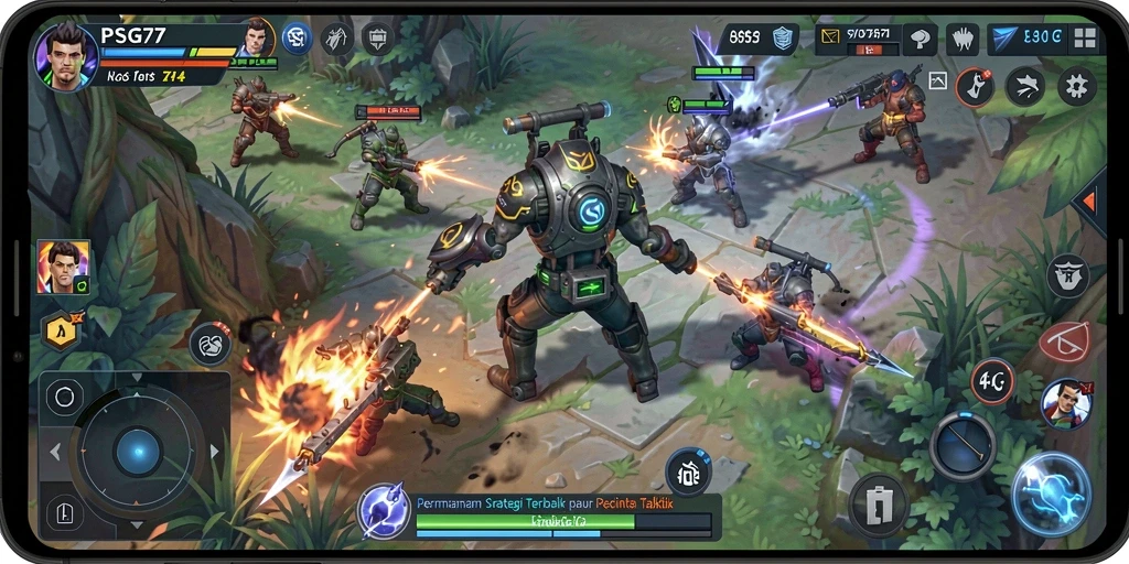 Tampilan gameplay PSG77 yang menegangkan dan penuh strategi.