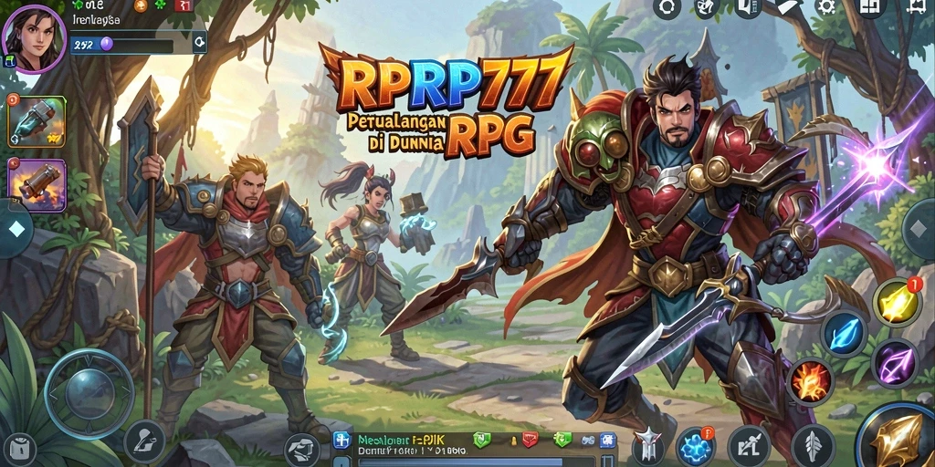 Tangkapan layar menampilkan aksi seru dalam game RPG RPRP777.