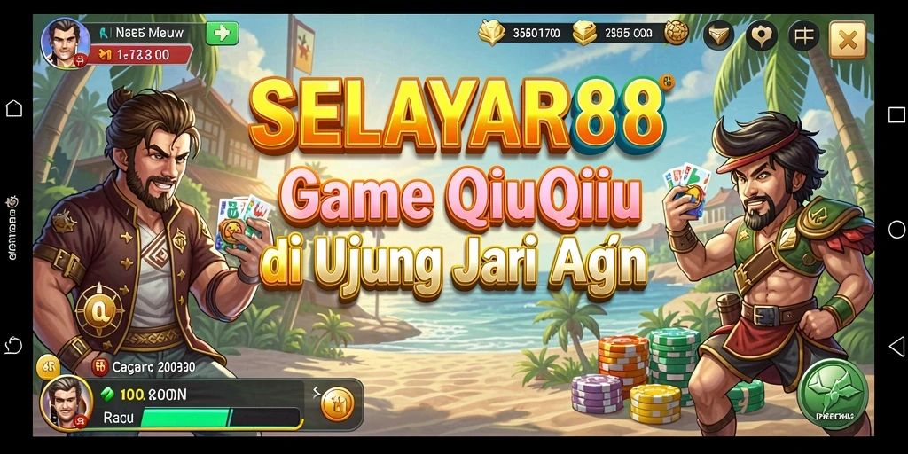 Screenshot permainan QiuQiu yang penuh aksi dan interaksi sosial.