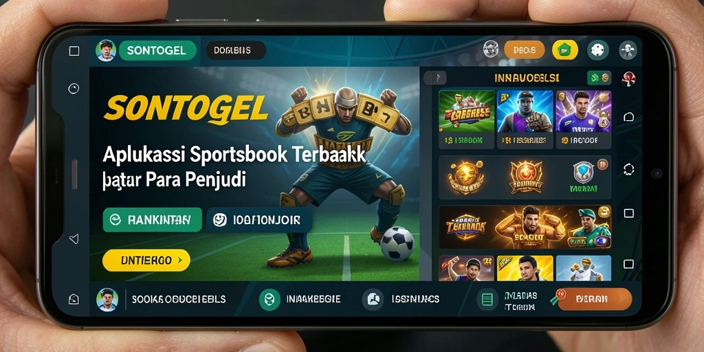 Tampilan menarik aplikasi Sportsbook SONTOGEL dengan fitur taruhan yang seru.