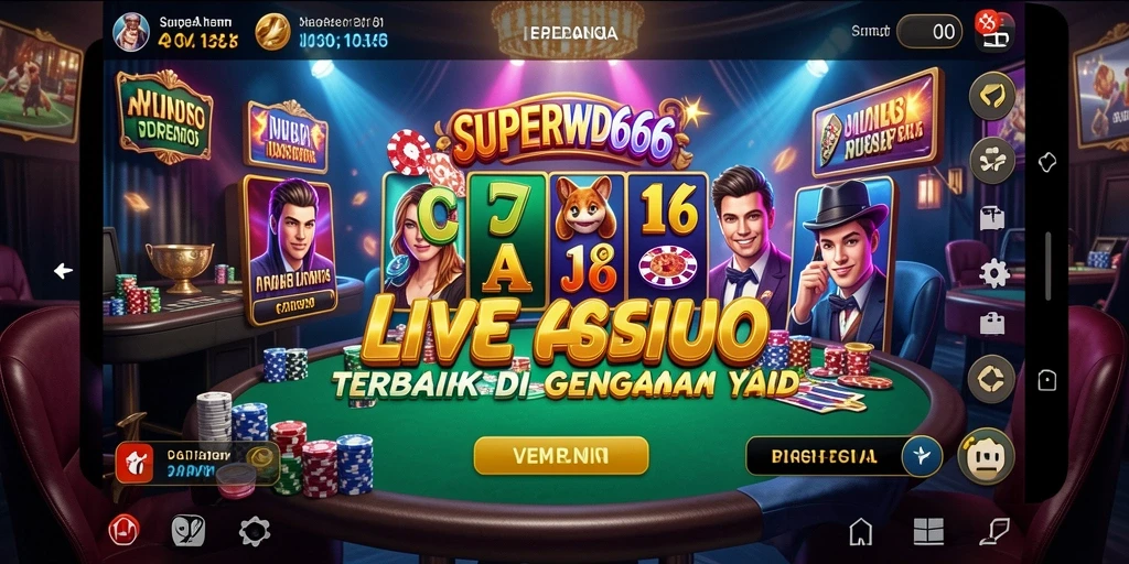 Tampilan gameplay menarik di SUPERWD666 Live Casino.